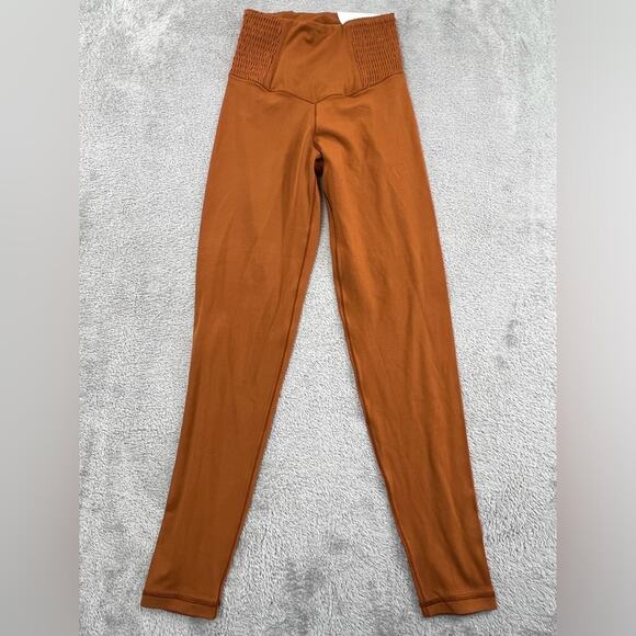NEW Aerie XS Offline Orange Brown High Rise Leggings - Picture 1 of 10
